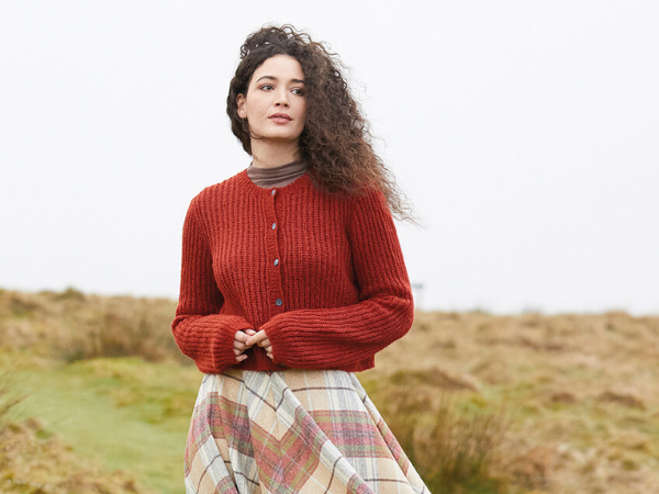 Carr Cardigan in Rowan Alpaca Classic