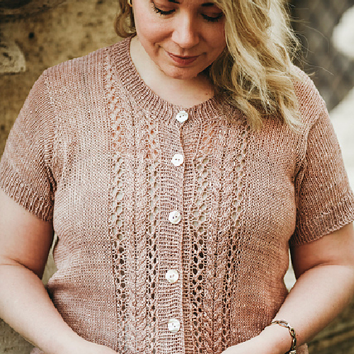 Ceres Cardigan by Sari Nordlund from her book Summer Knits