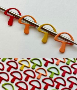 Comma Craft Co. Mushroom Stitch Markers