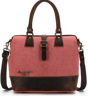 Della Q Canvas Satchel in Canyon Rose