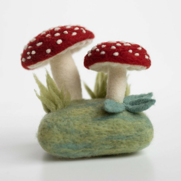 Felted Mushrooms