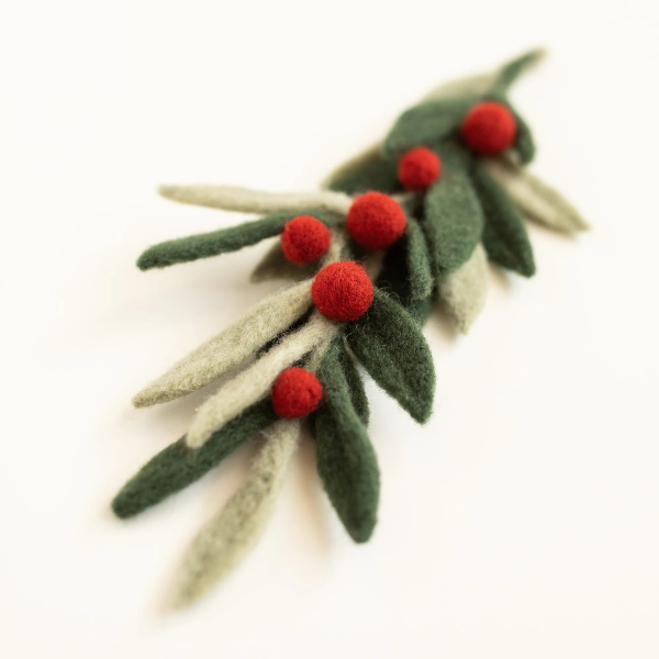 Felted Sky Mini Holiday Greenery