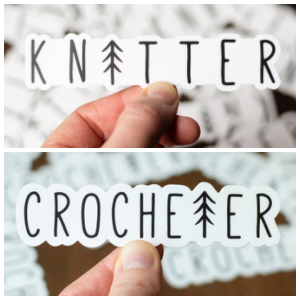 Restocked: Knitter & Crocheter Stickers