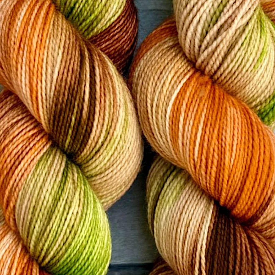 Polka Dot Sheep Yarn Pumpkin Patch