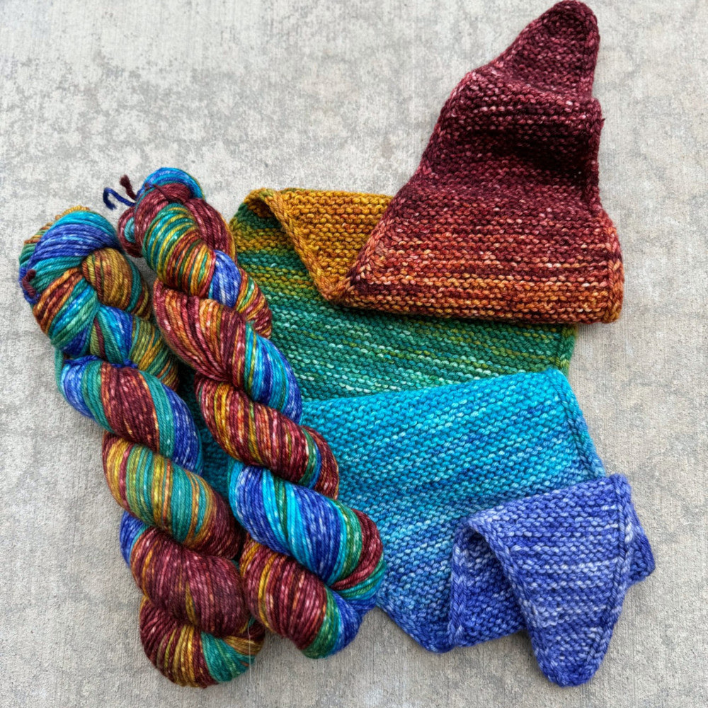 Polka Dot Sheep Striata DK Gradient Yarn