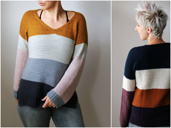 Perfect Stranger Pullover in Crave Caravan Yarn