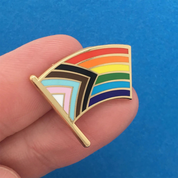 Progress Pride Enamel Pin