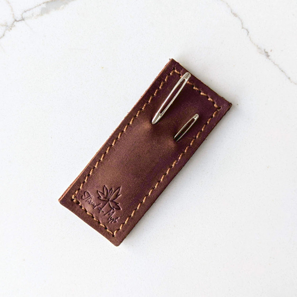 Thread & Maple Leather Tapestry Needle Slip