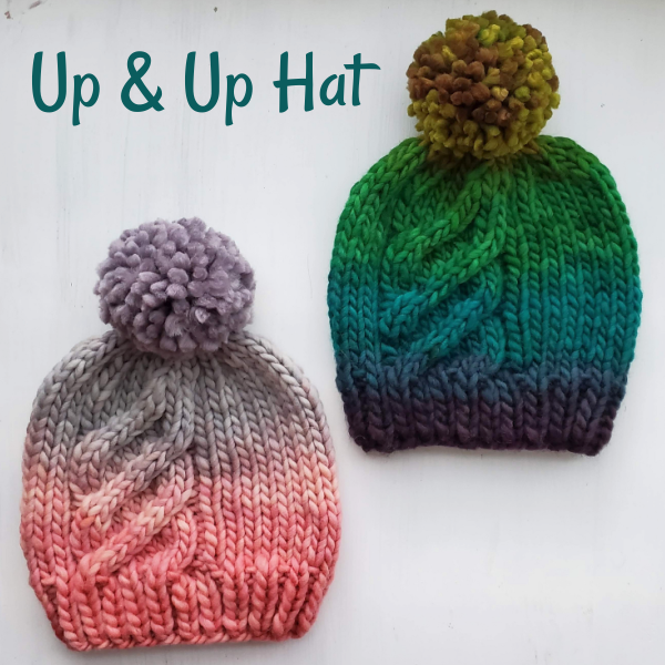 Up & Up Hat in Freia Ombre Super Bulky