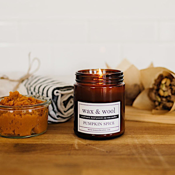 Wax and Wool Candle Pumpkin Spice